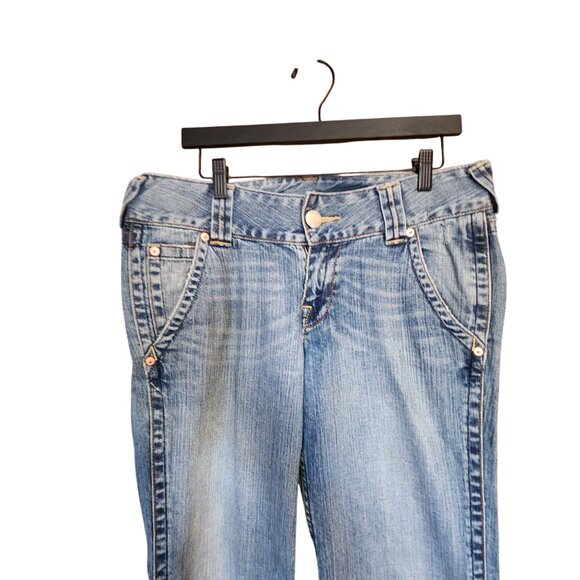 Refuge Premium Denim Jeans Wide Leg Womens - Picture 2 of 7